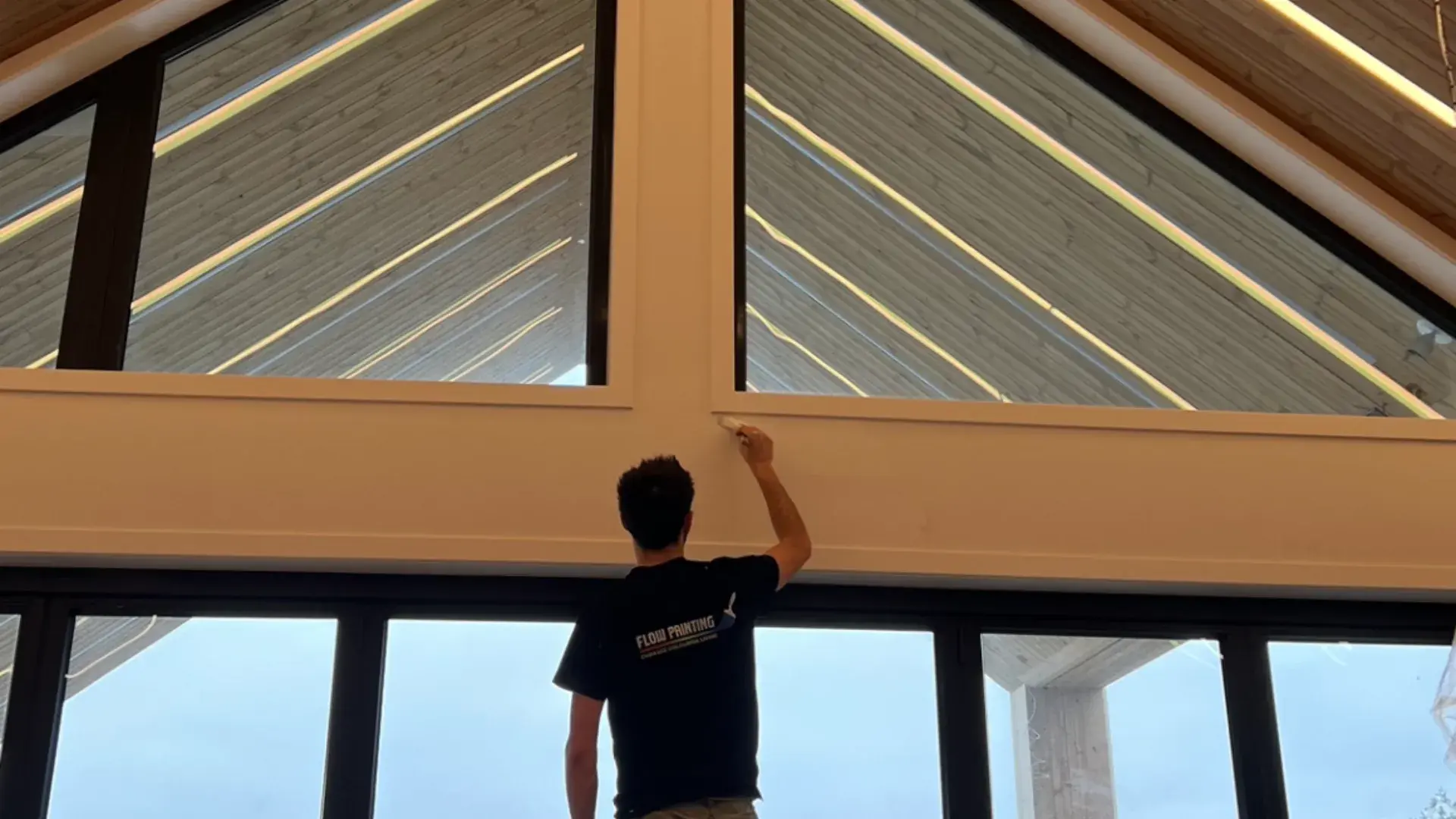 Flow Painting finishing a new construction interior in Greater Victoria