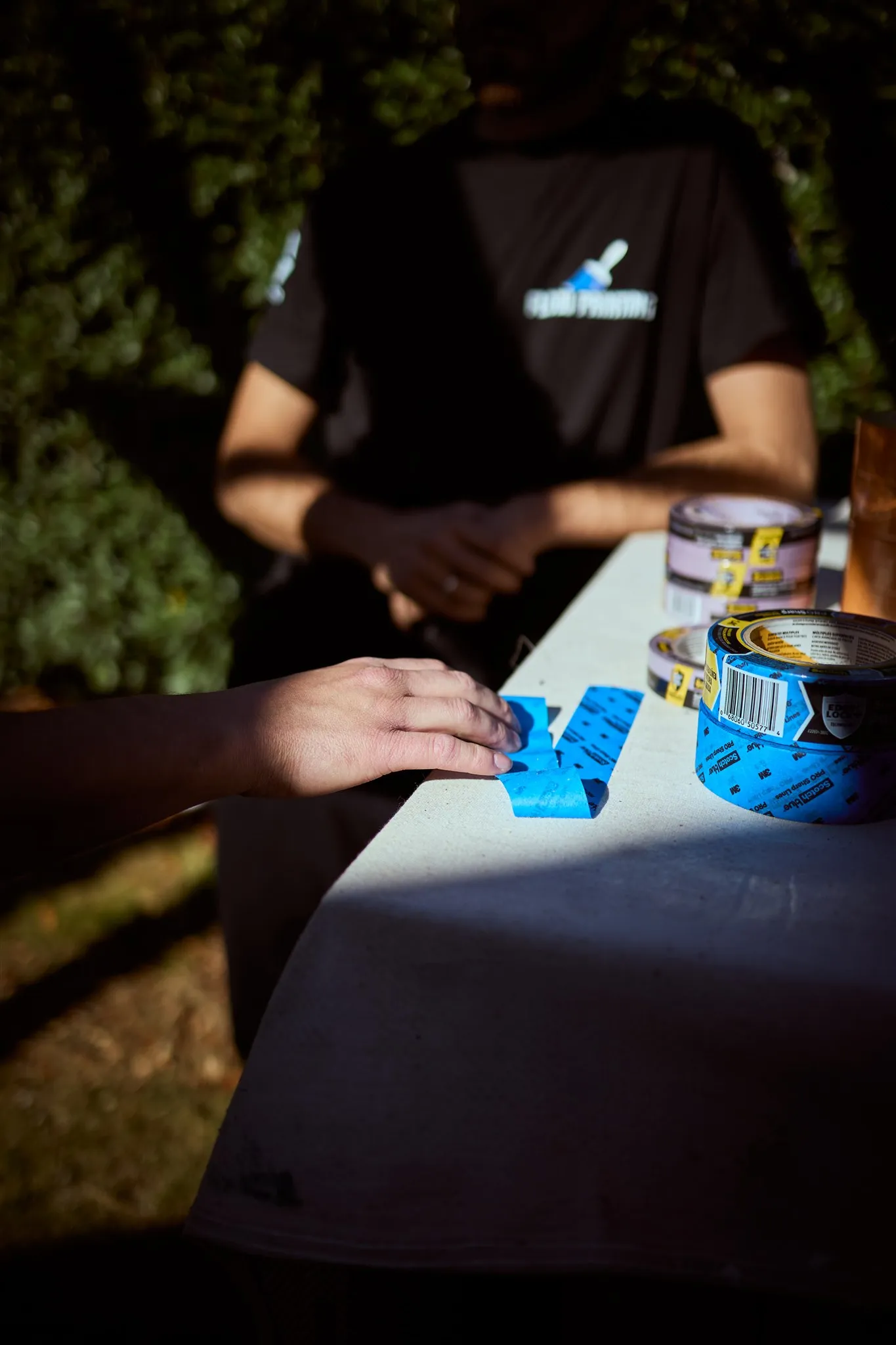 Flow Painting crew applying exterior paint to Victoria BC residential home