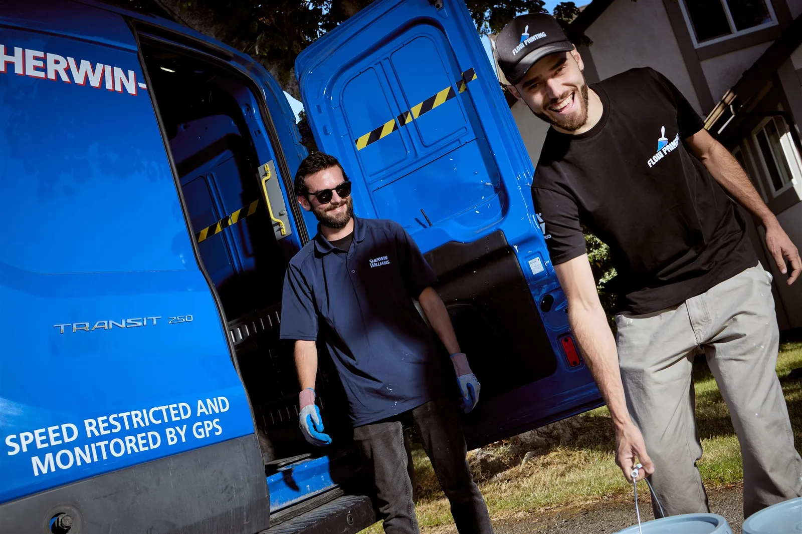 Detailed exterior trim painting work on Victoria heritage home
