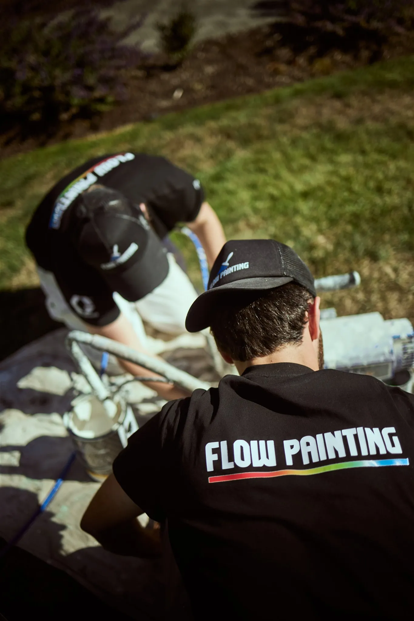 Detailed exterior trim painting work on Victoria heritage home